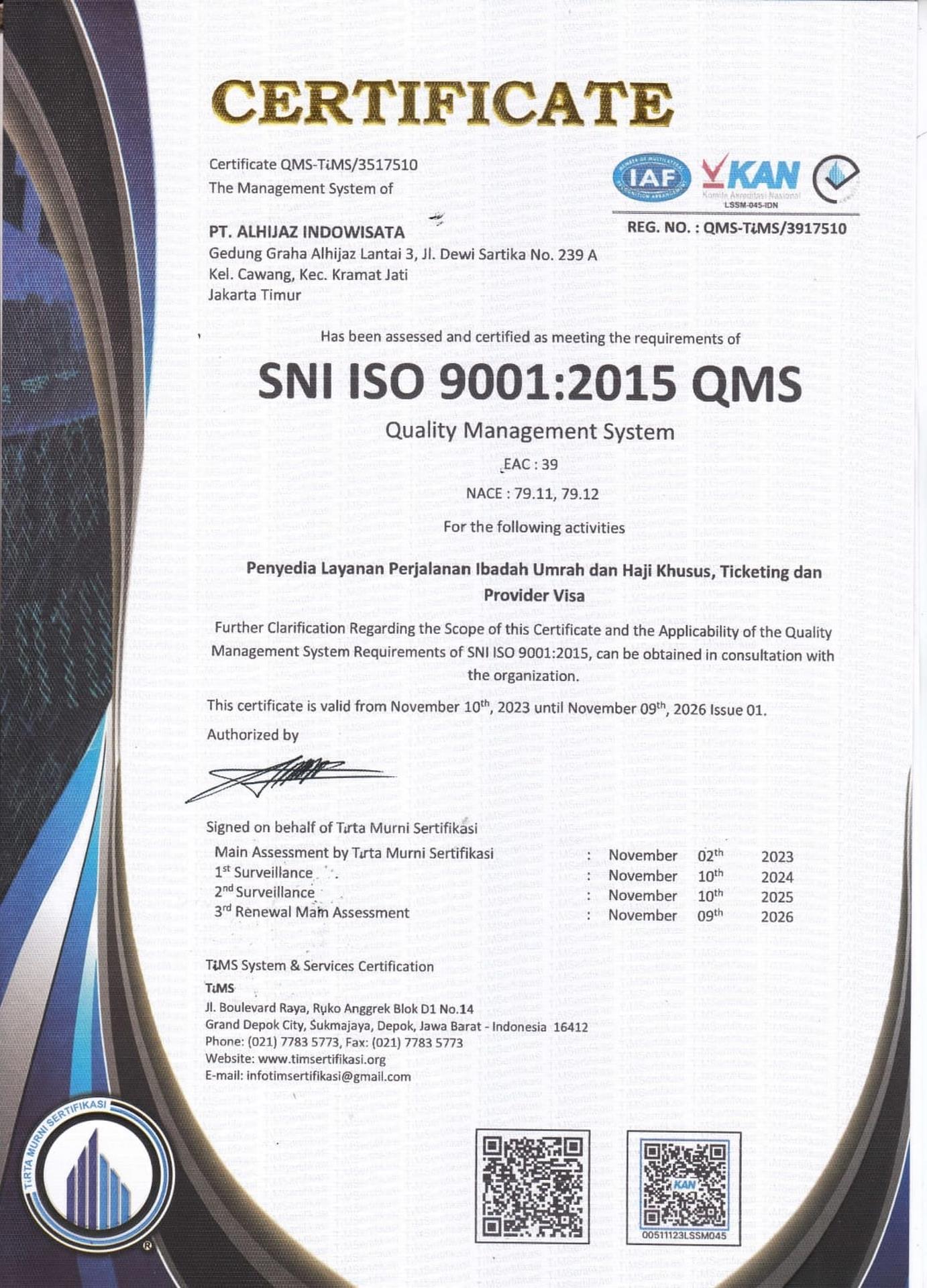 Certificate