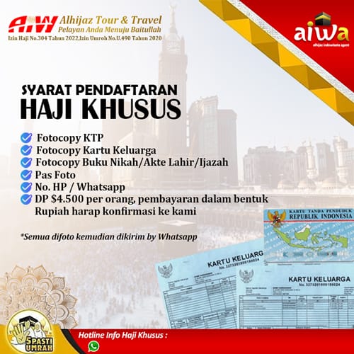 Syarat Pendaftaran Haji Khusus